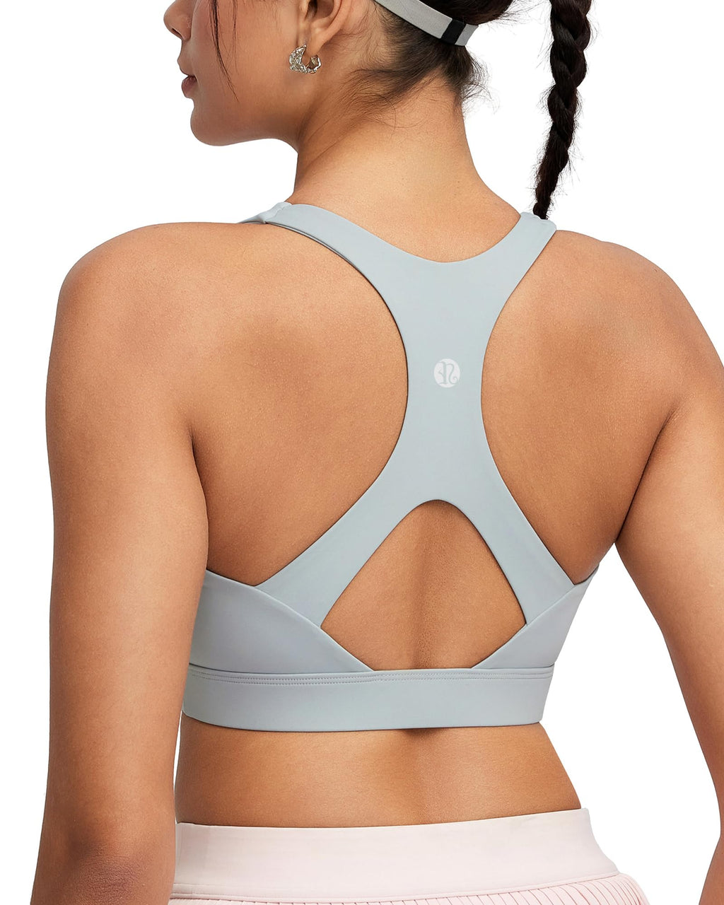 Women's High-Impact Racerback Sports Bra with Adjustable Straps