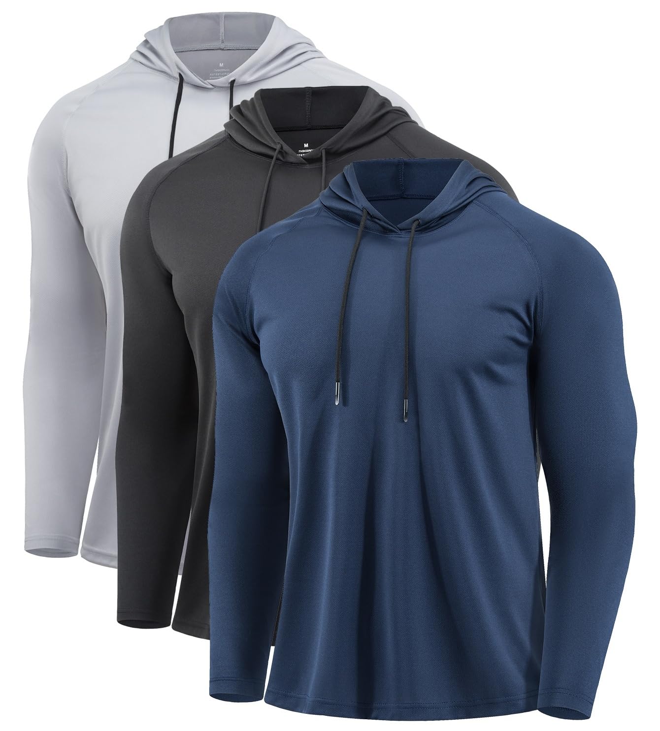 Men's Quick-Dry Long Sleeve Training Hoodie for Running & Gym