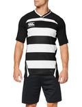Canterbury Mens Hoop Evader Performance T-Shirt Crew Neck Black/White Small