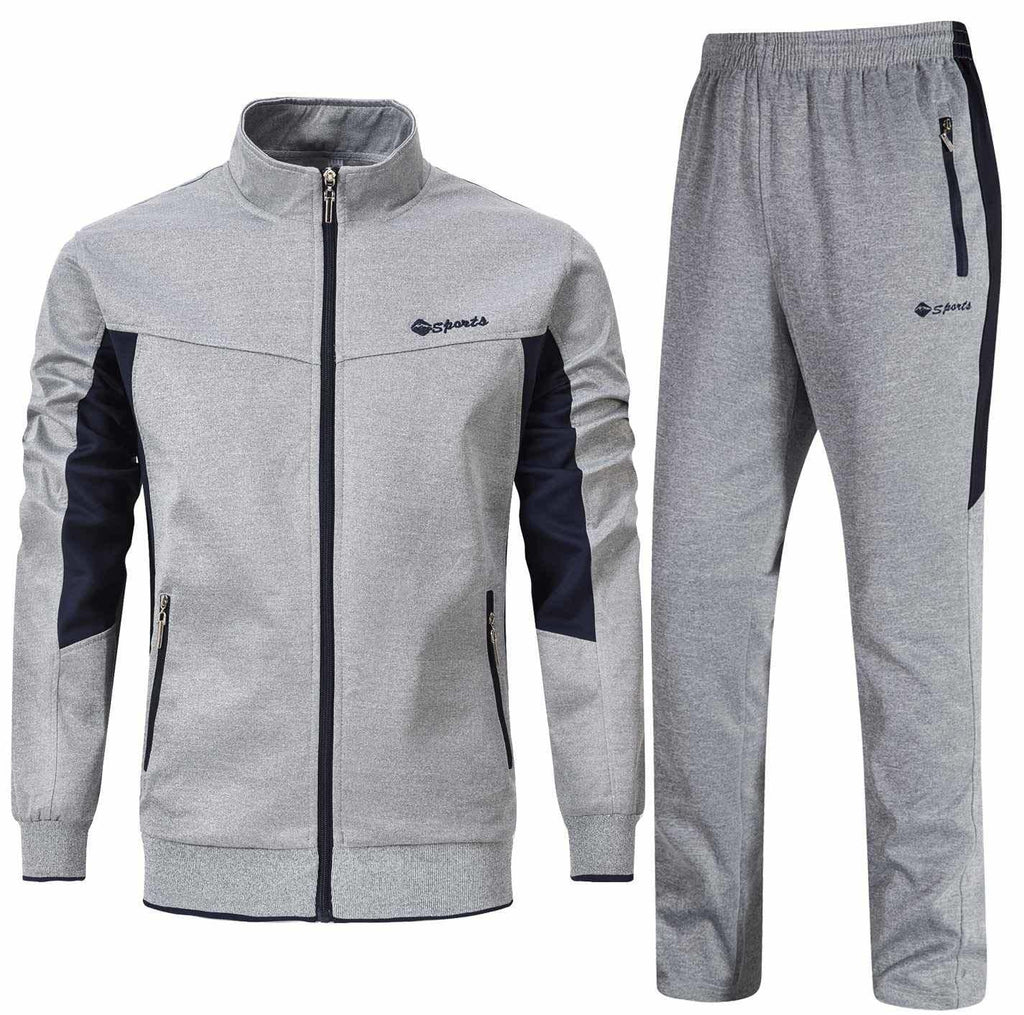 Men's 2-Piece Tracksuit Set for Training, Running & Gym Workouts