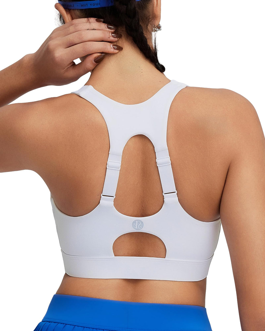 Women's High-Impact Racerback Sports Bra with Adjustable Straps