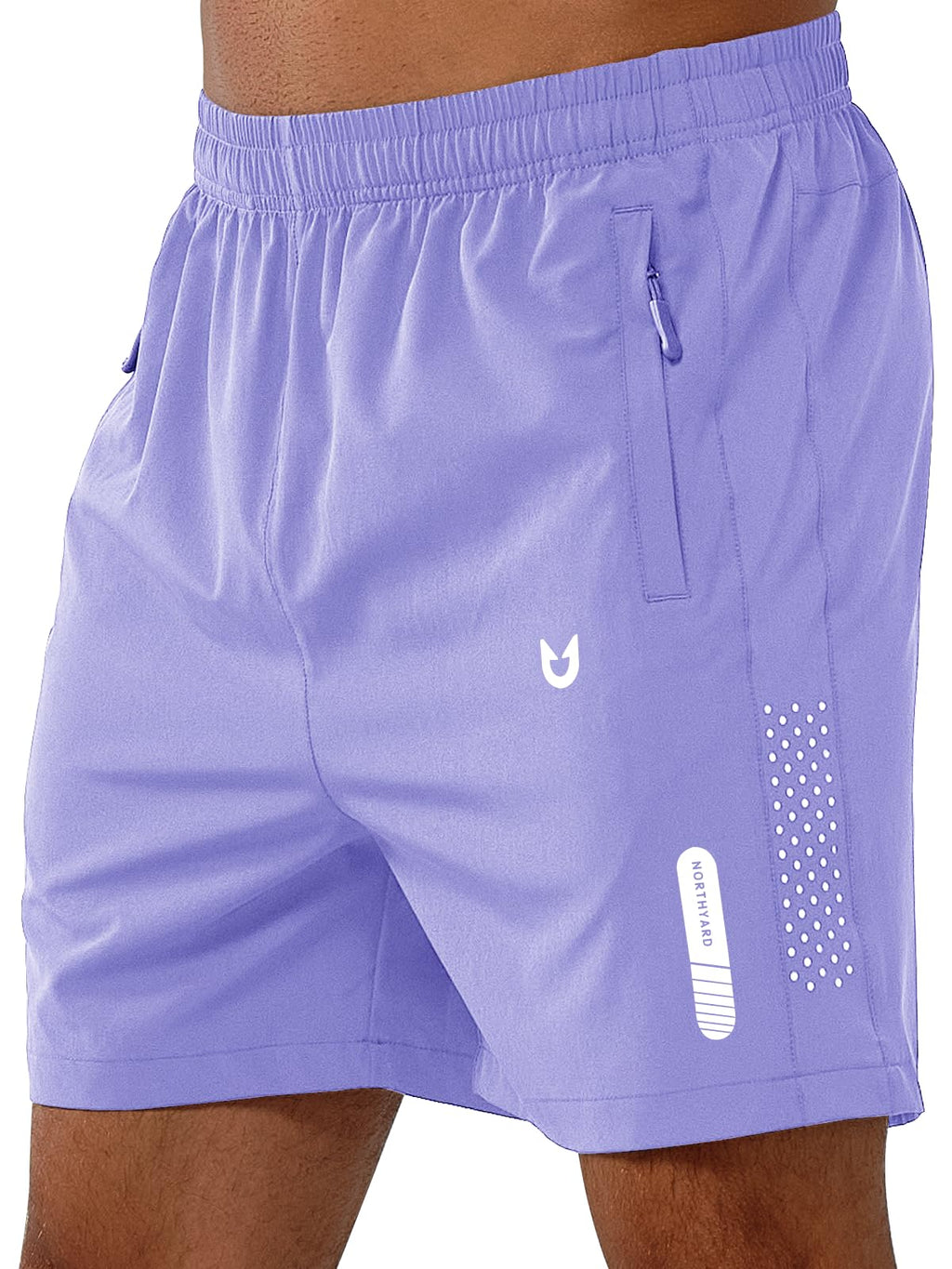 Men's Quick-Dry Running Shorts with Zipper Pockets for Training