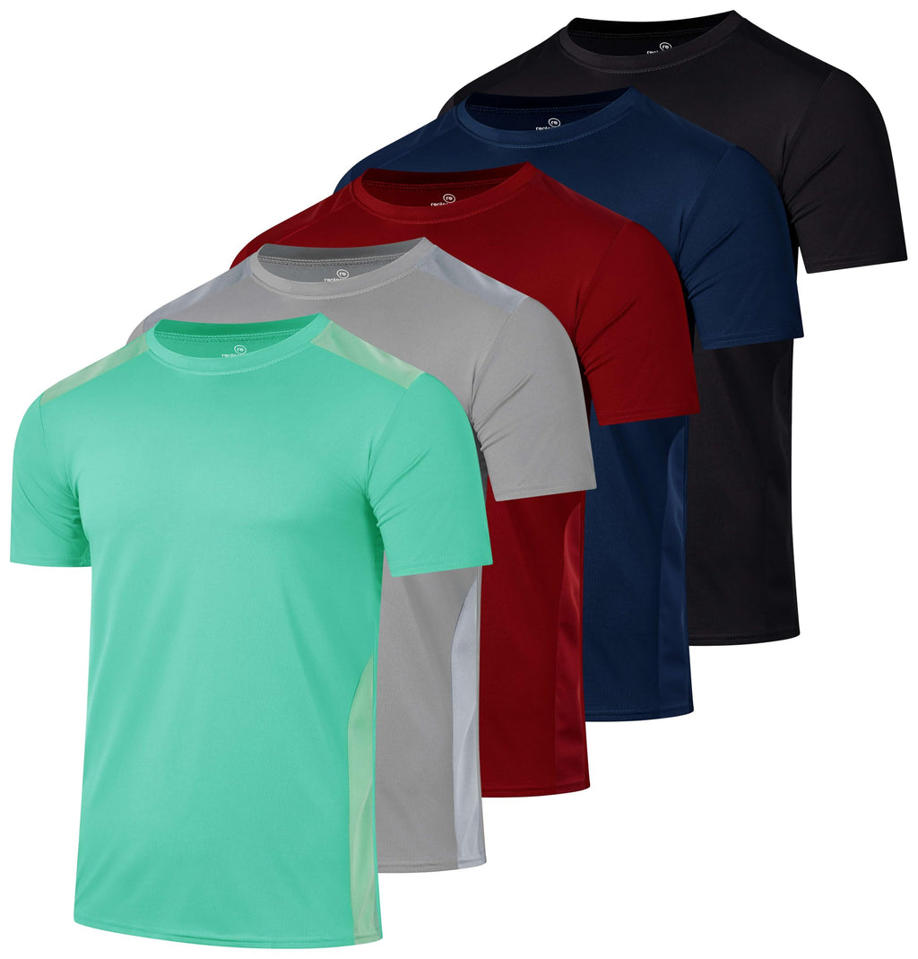 Men's Dry-Fit Crew Neck Performance T-Shirt for Training & Running