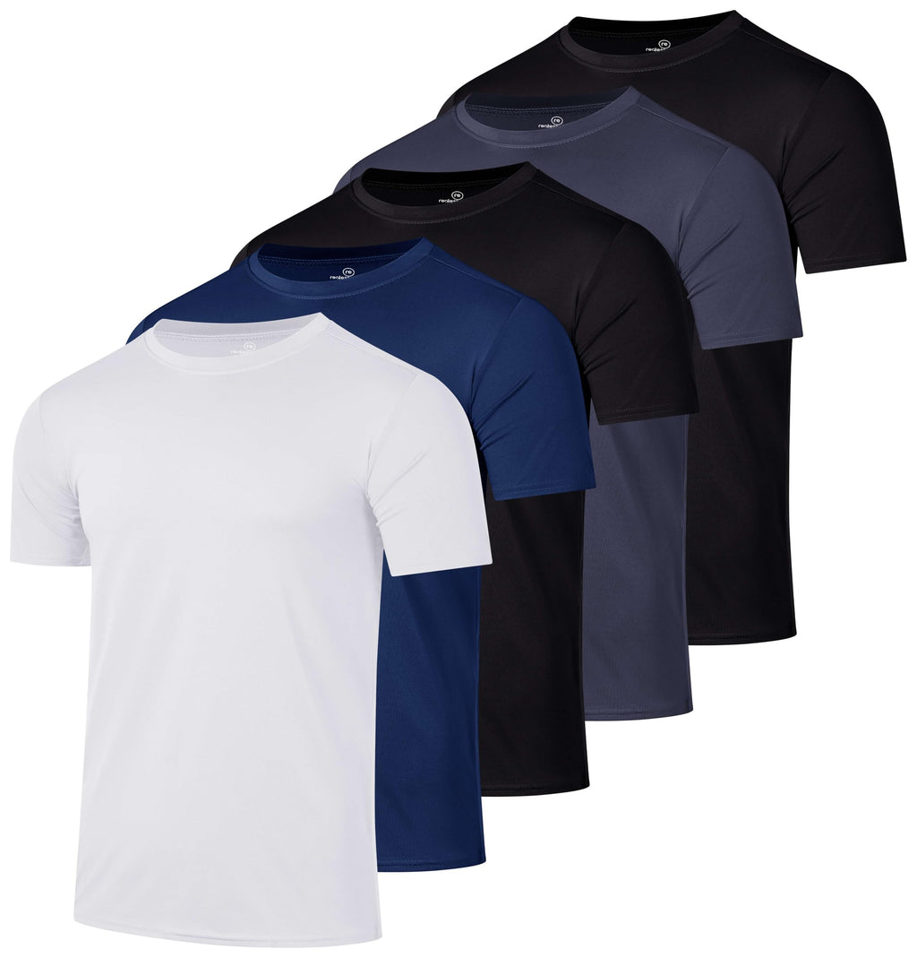 Men's Dry-Fit Crew Neck Performance T-Shirt for Training & Running