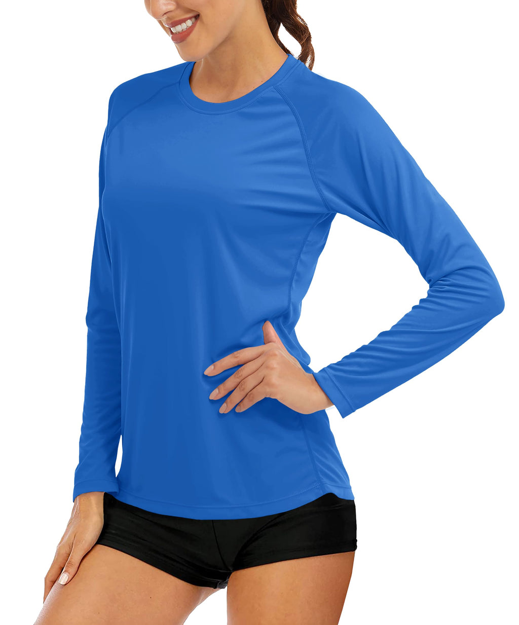 Women's UPF 50+ Long Sleeve Sun Protection Shirt for Outdoor Training