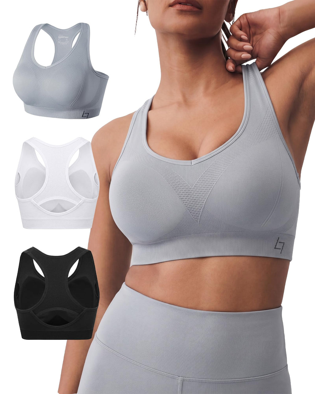 FITTIN Supportive Sports Bra for Large-Bust: 12-Hour Zero-Pressure Comfort - Full Coverage Workout for Plus Size Women