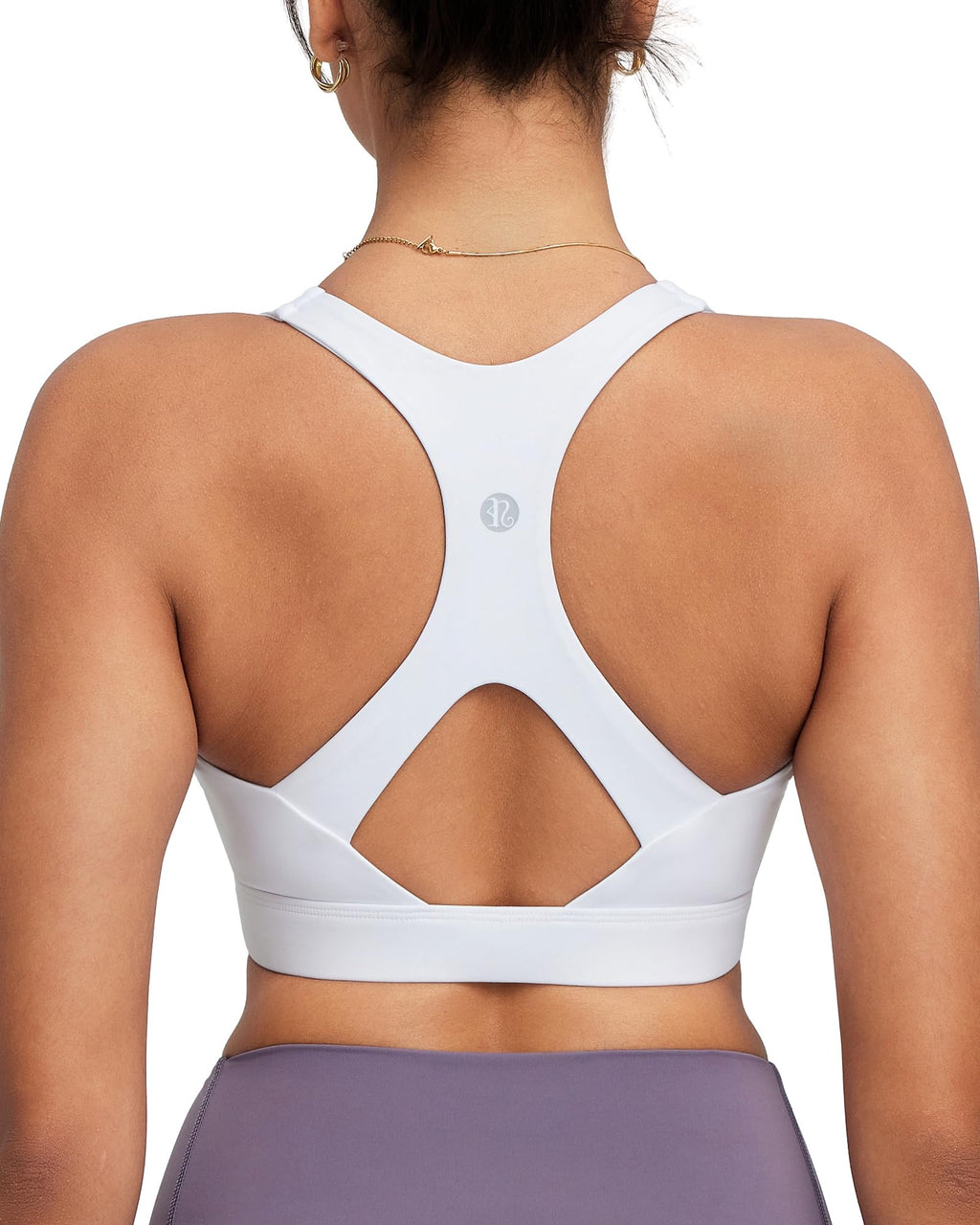 Women's High-Impact Racerback Sports Bra with Adjustable Straps