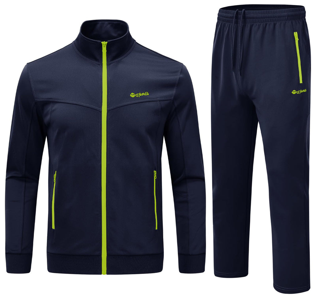 Men's 2-Piece Tracksuit Set for Training, Running & Gym Workouts