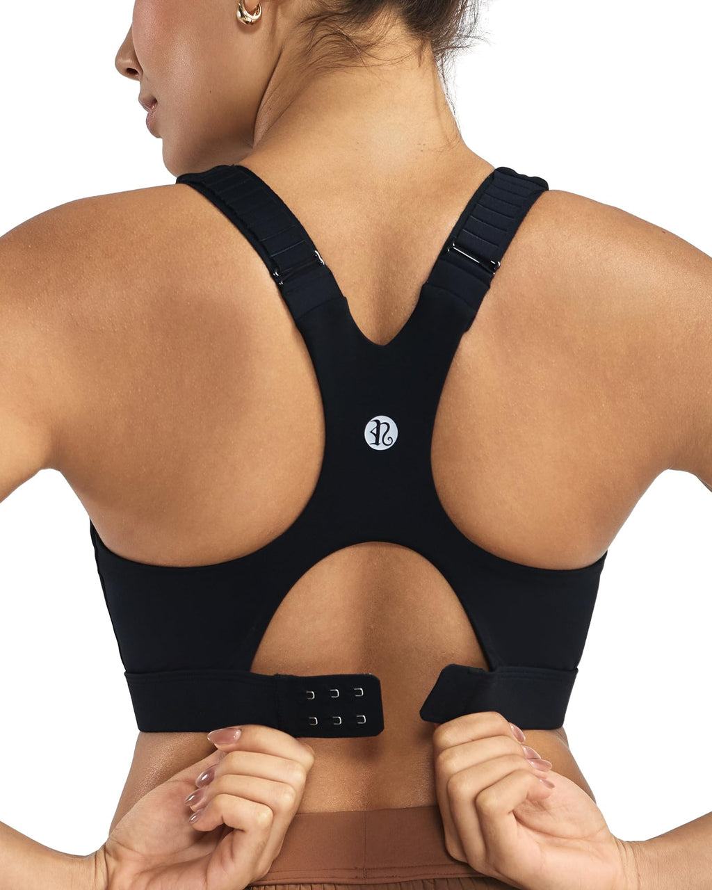 Women's High-Impact Racerback Sports Bra with Adjustable Straps