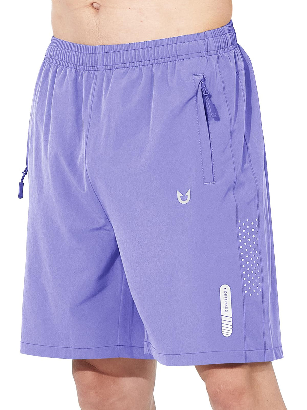 Men's Quick-Dry Running Shorts with Zipper Pockets for Training