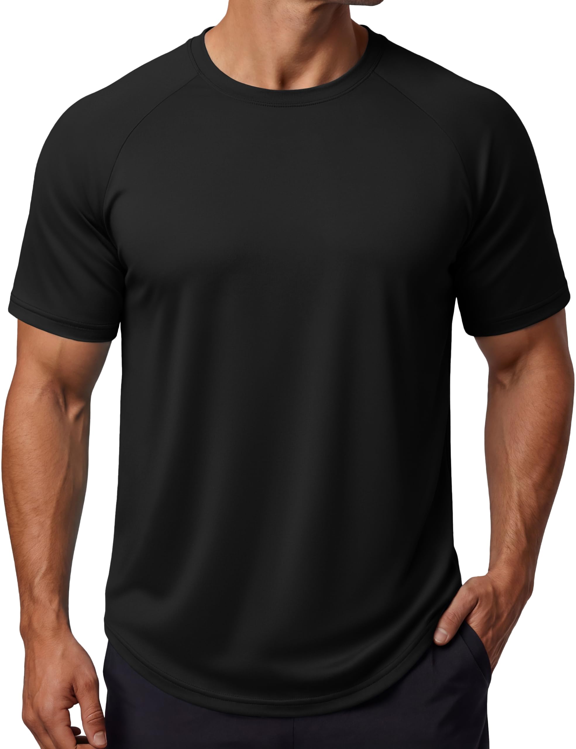Men's UPF 50+ Quick-Dry Performance T-Shirt for Training & Outdoors
