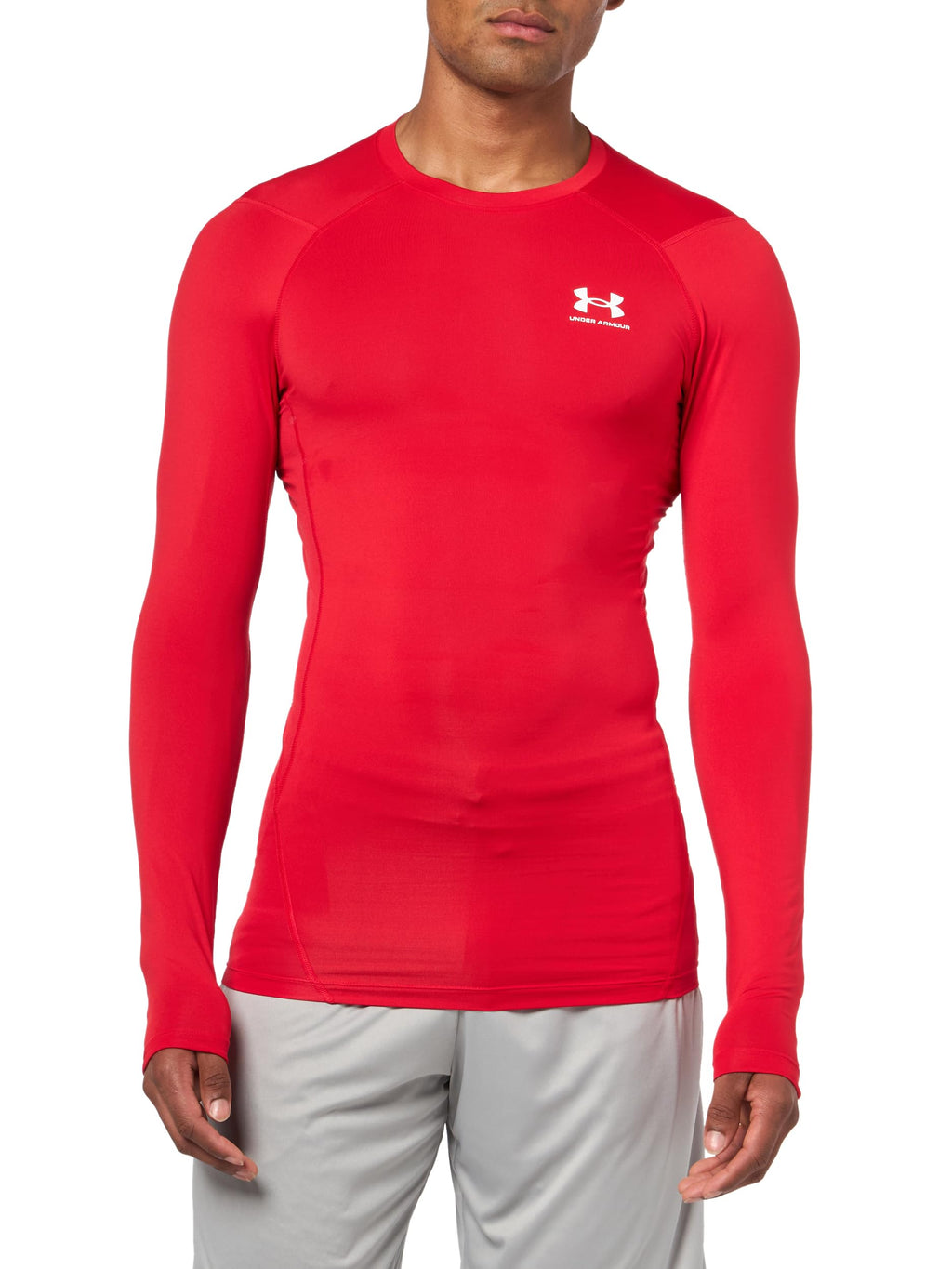 Men's HeatGear Long-Sleeve Compression Shirt for Training & Running