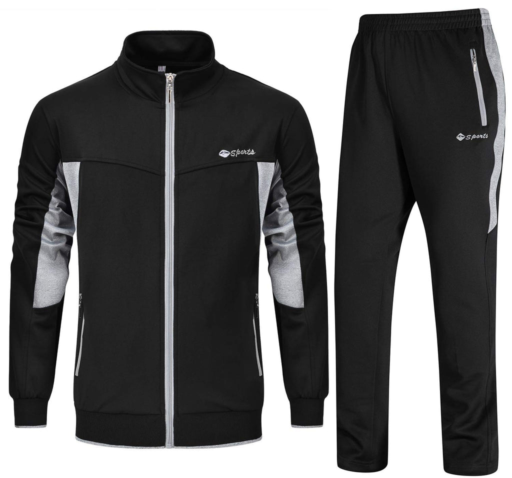 Men's 2-Piece Tracksuit Set for Training, Running & Gym Workouts