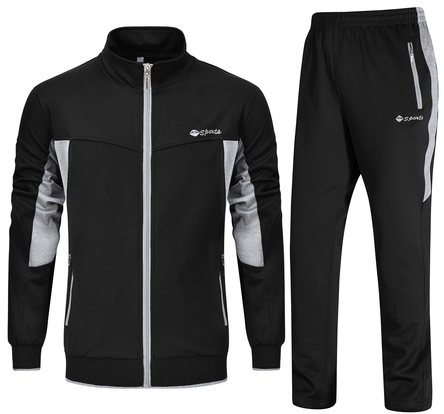 Men's 2-Piece Tracksuit Set for Training, Running & Gym Workouts