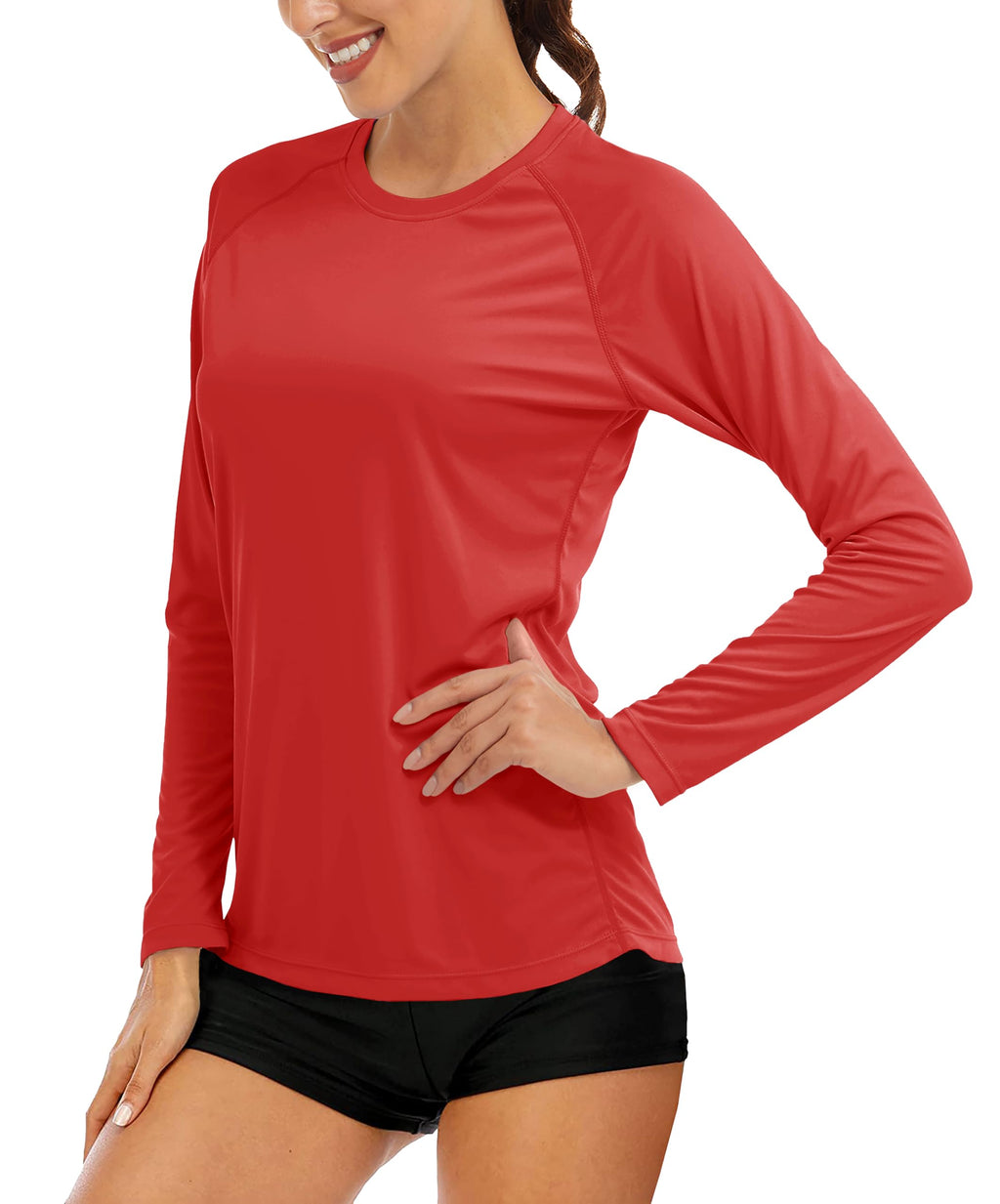 Women's UPF 50+ Long Sleeve Sun Protection Shirt for Outdoor Training