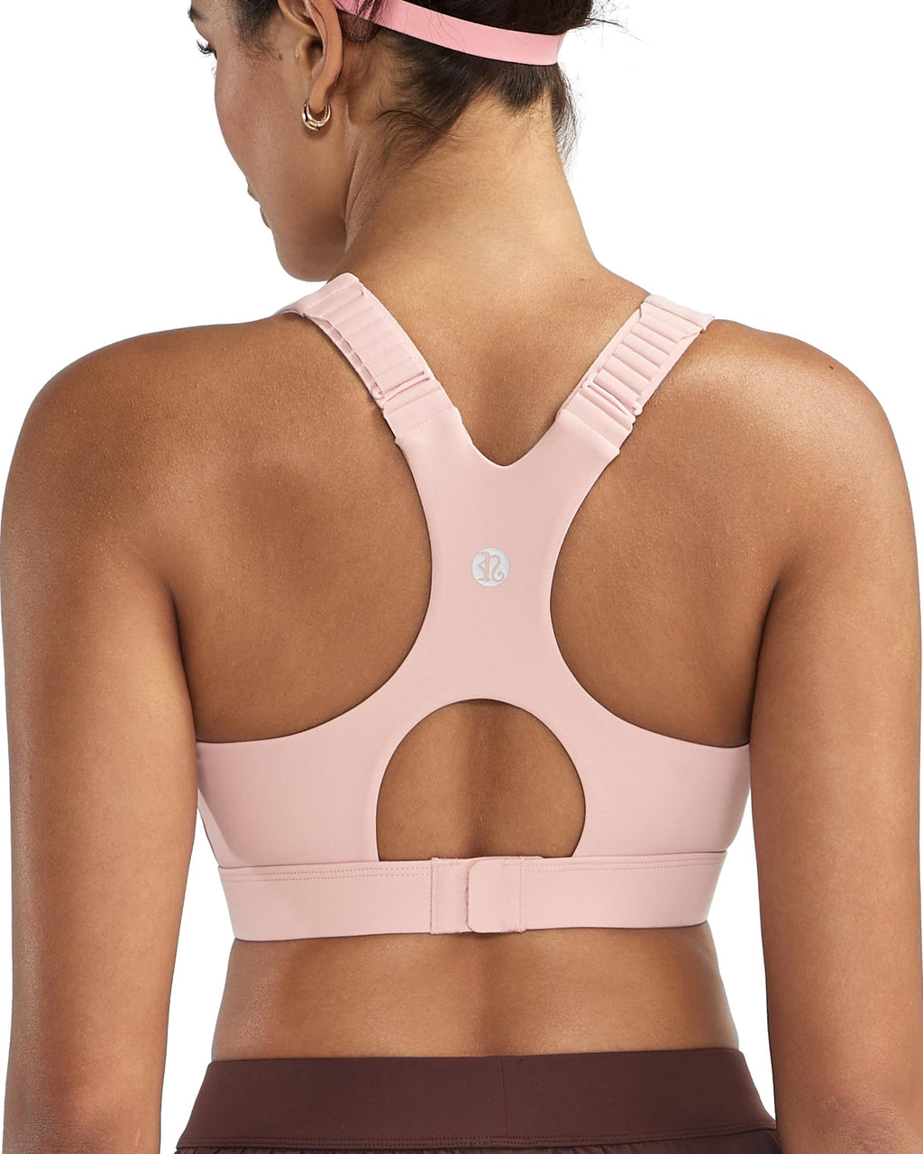 Women's High-Impact Racerback Sports Bra with Adjustable Straps