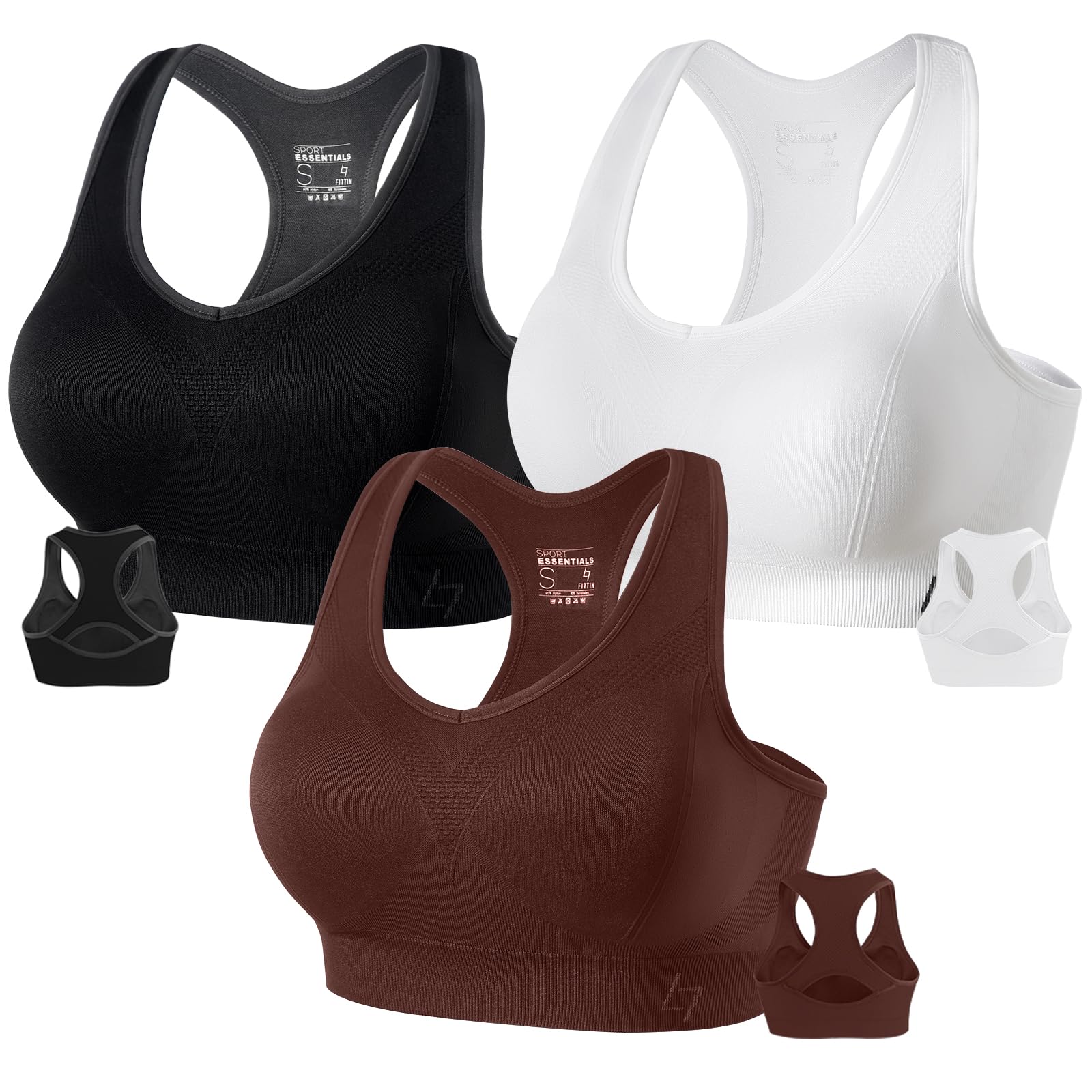 Women's Full-Coverage High-Support Sports Bra for Large Busts