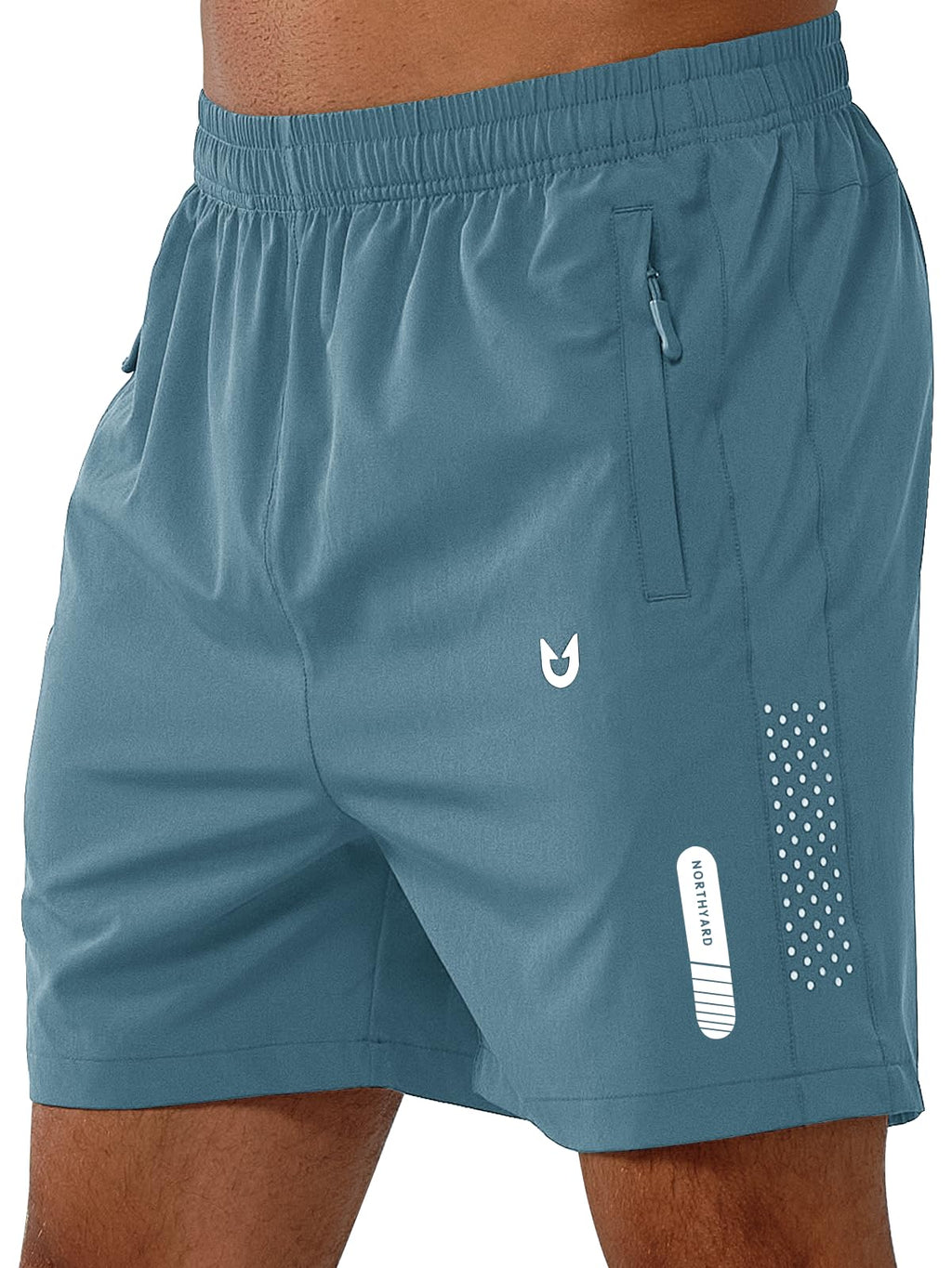 Men's Quick-Dry Running Shorts with Zipper Pockets for Training