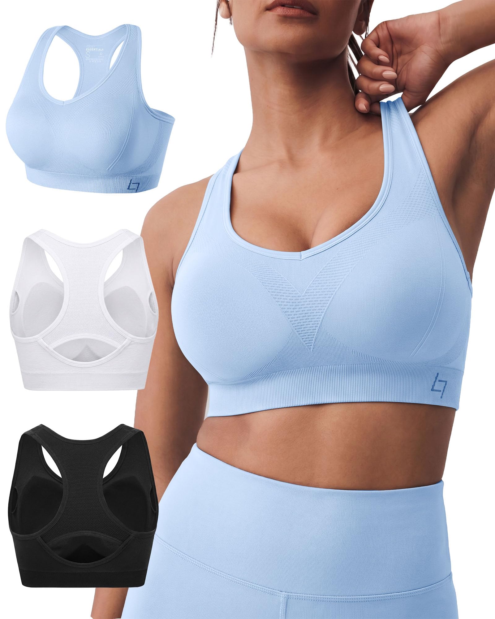 Women's Full-Coverage High-Support Sports Bra for Large Busts