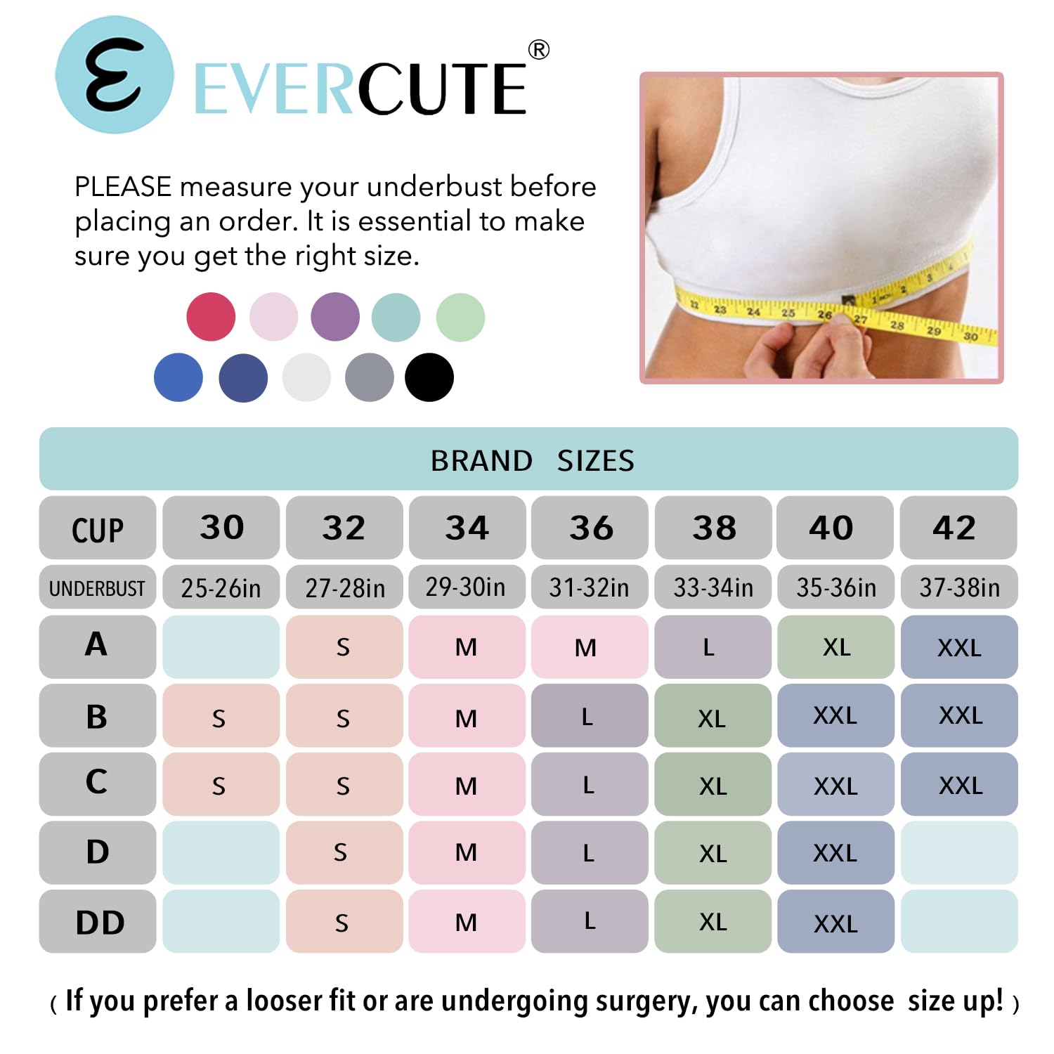 Evercute High Impact Sports Bras for Women 3/4/5 Pack, Adjustable Straps Padded Supportive Seamless Racerback Running Bras