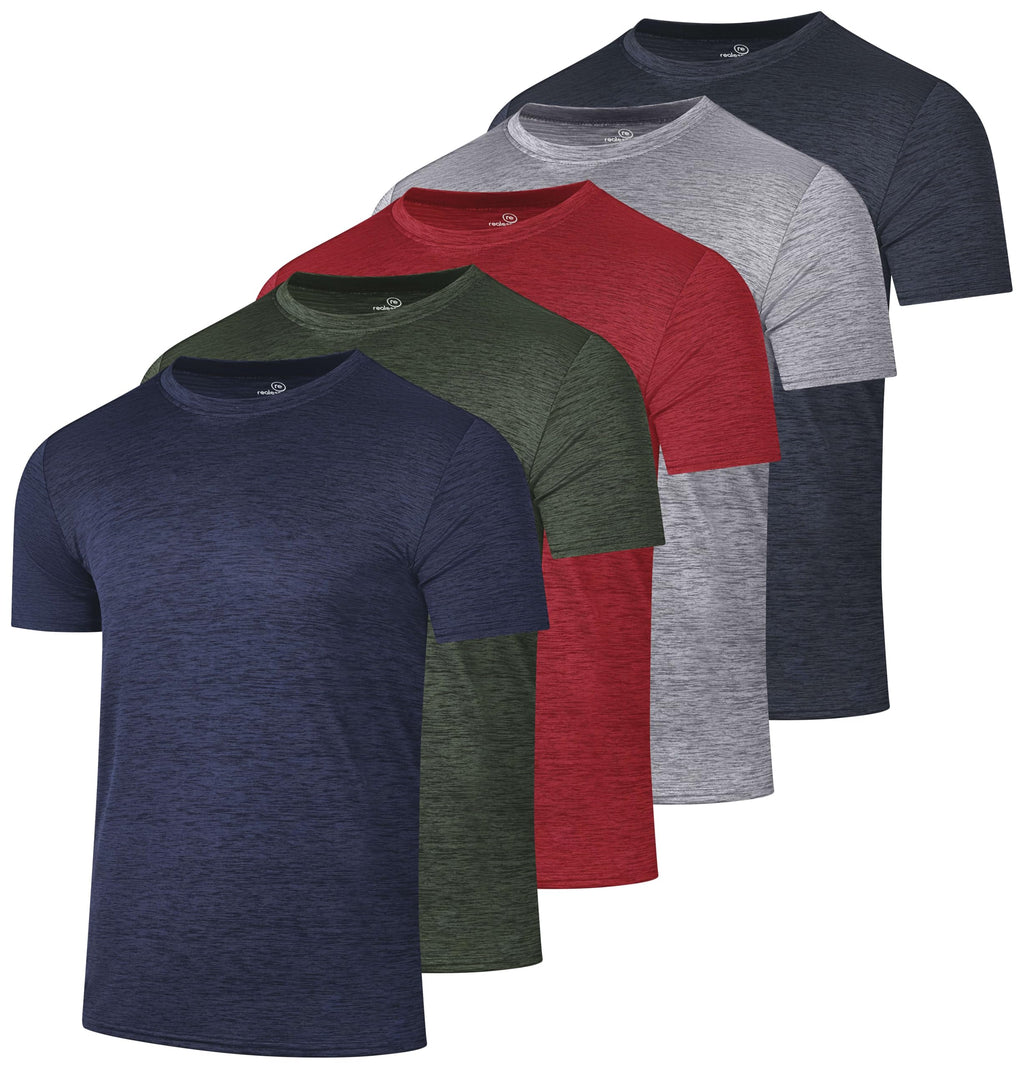 Men's Dry-Fit Crew Neck Performance T-Shirt for Training & Running