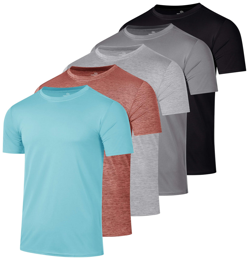 Men's Dry-Fit Crew Neck Performance T-Shirt for Training & Running
