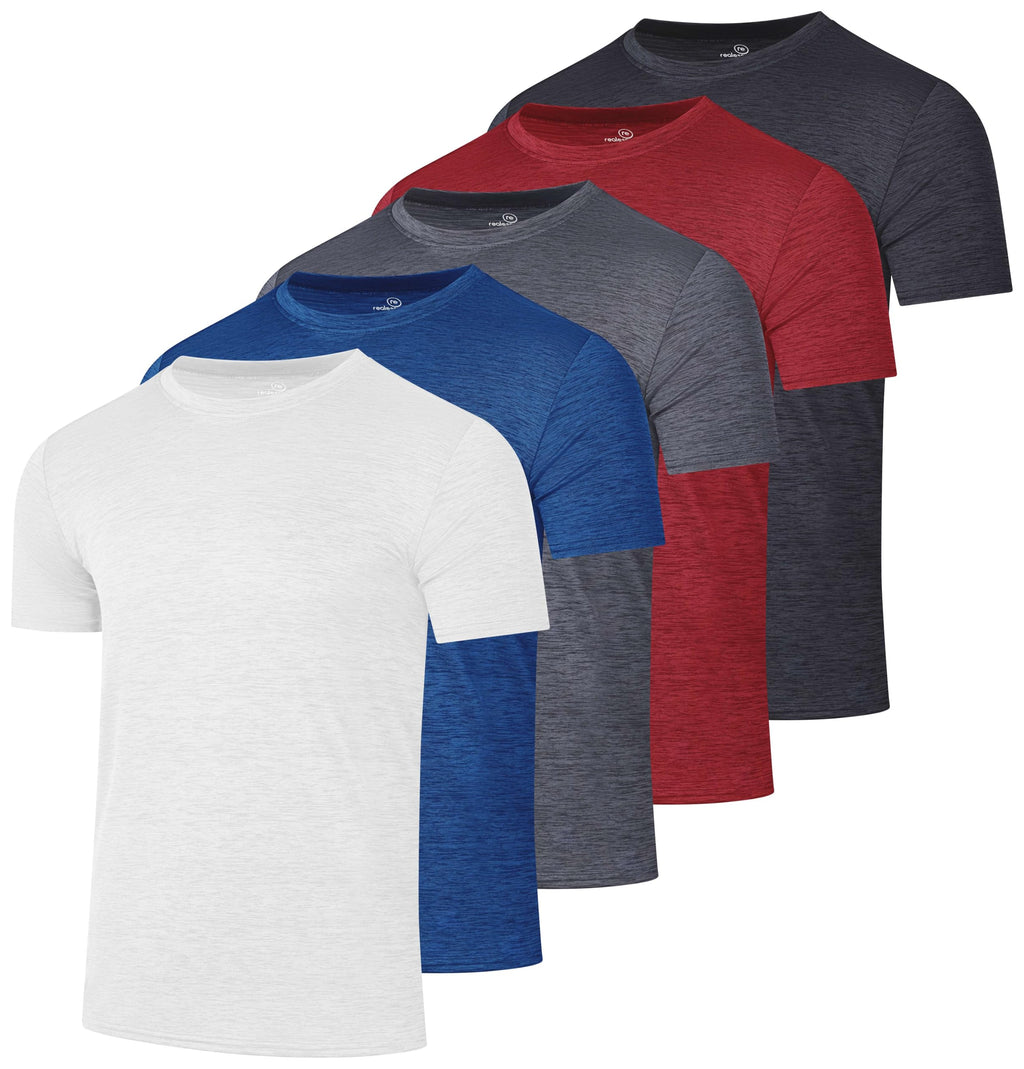 Men's Dry-Fit Crew Neck Performance T-Shirt for Training & Running