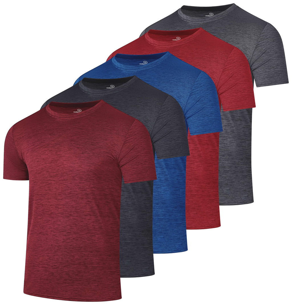 Men's Dry-Fit Crew Neck Performance T-Shirt for Training & Running