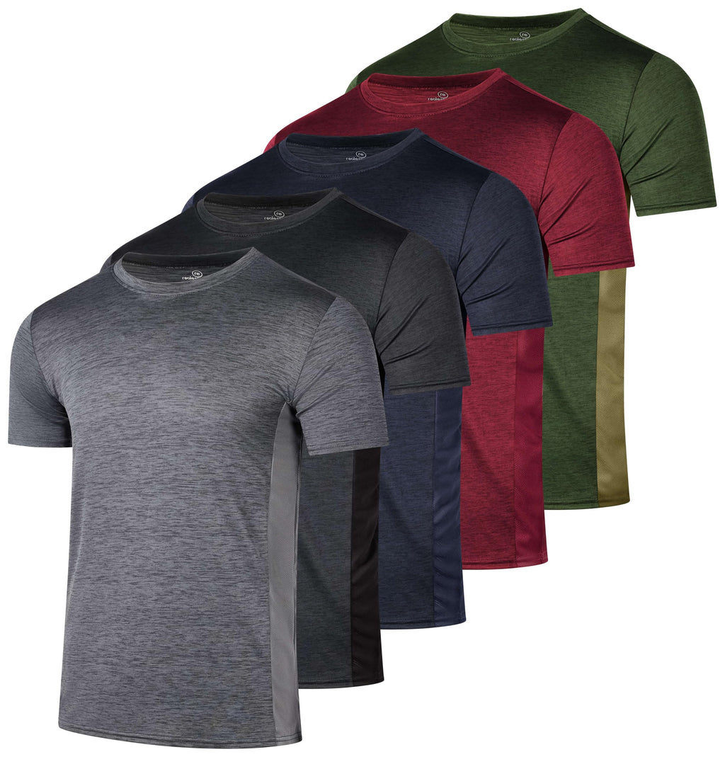 Men's Dry-Fit Crew Neck Performance T-Shirt for Training & Running