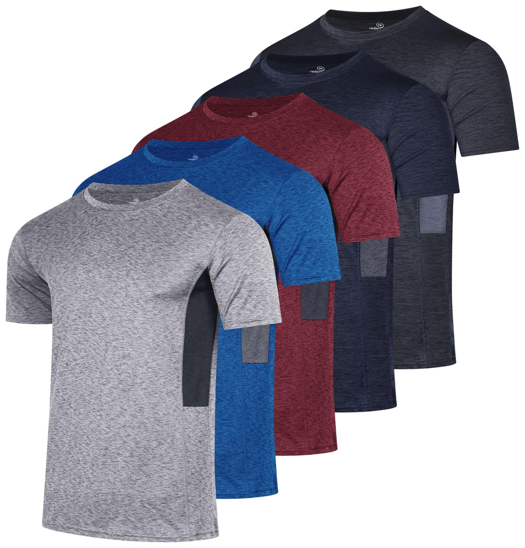Men's Dry-Fit Crew Neck Performance T-Shirt for Training & Running