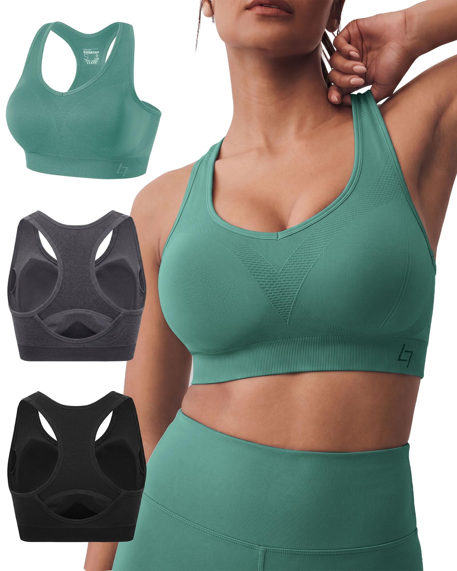 Women's Full-Coverage High-Support Sports Bra for Large Busts