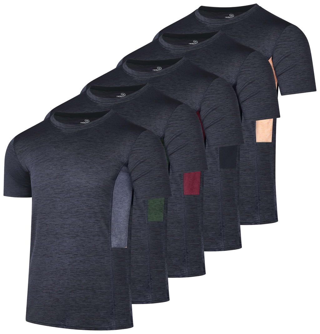 Men's Dry-Fit Crew Neck Performance T-Shirt for Training & Running