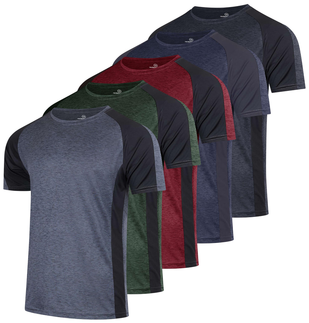 Men's Dry-Fit Crew Neck Performance T-Shirt for Training & Running