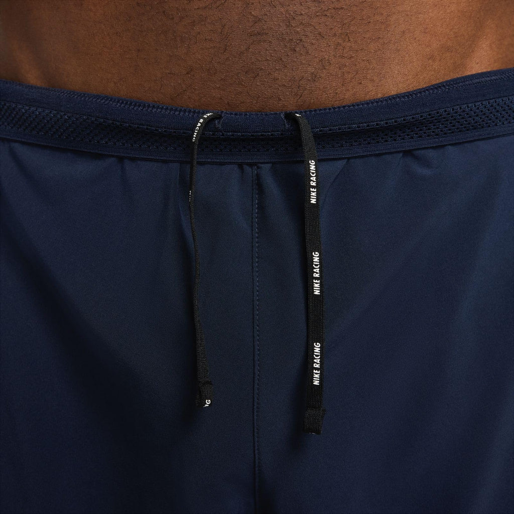 NIKE Aeroswift FN3352-451 Dri-Fit ADV Running Shorts with Lining for Men (4") Obsidian/Bright Crimson, M