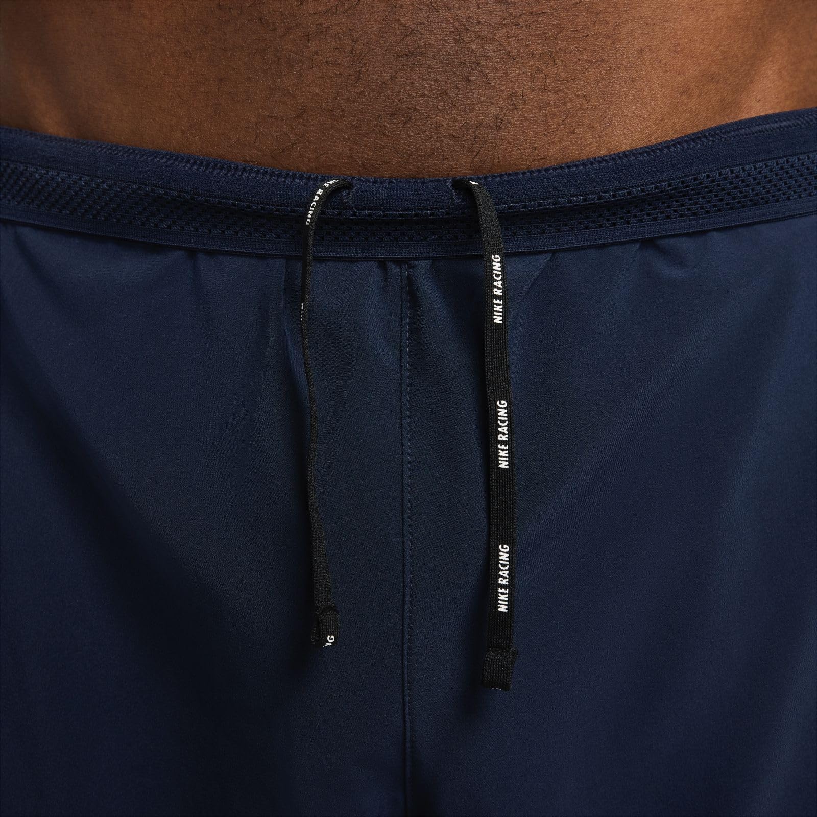 NIKE Aeroswift FN3352-451 Dri-Fit ADV Running Shorts with Lining for Men (4") Obsidian/Bright Crimson, M