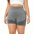 Women Plus Size Elastic Biker Shorts, High Waisted Body Shaping Non Slip Comfort Fitness Sports Daily Casual Wear 4XL