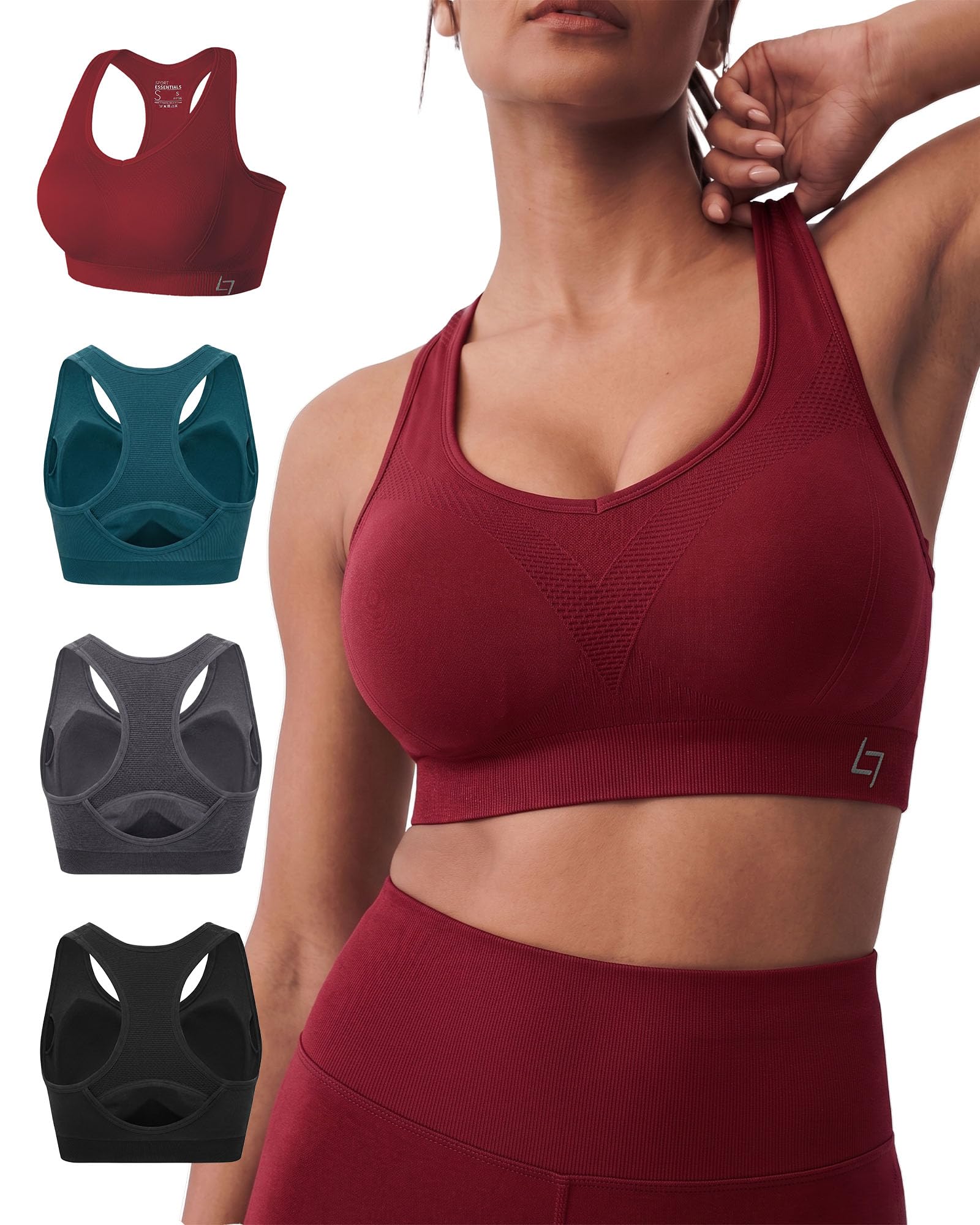 Women's Full-Coverage High-Support Sports Bra for Large Busts