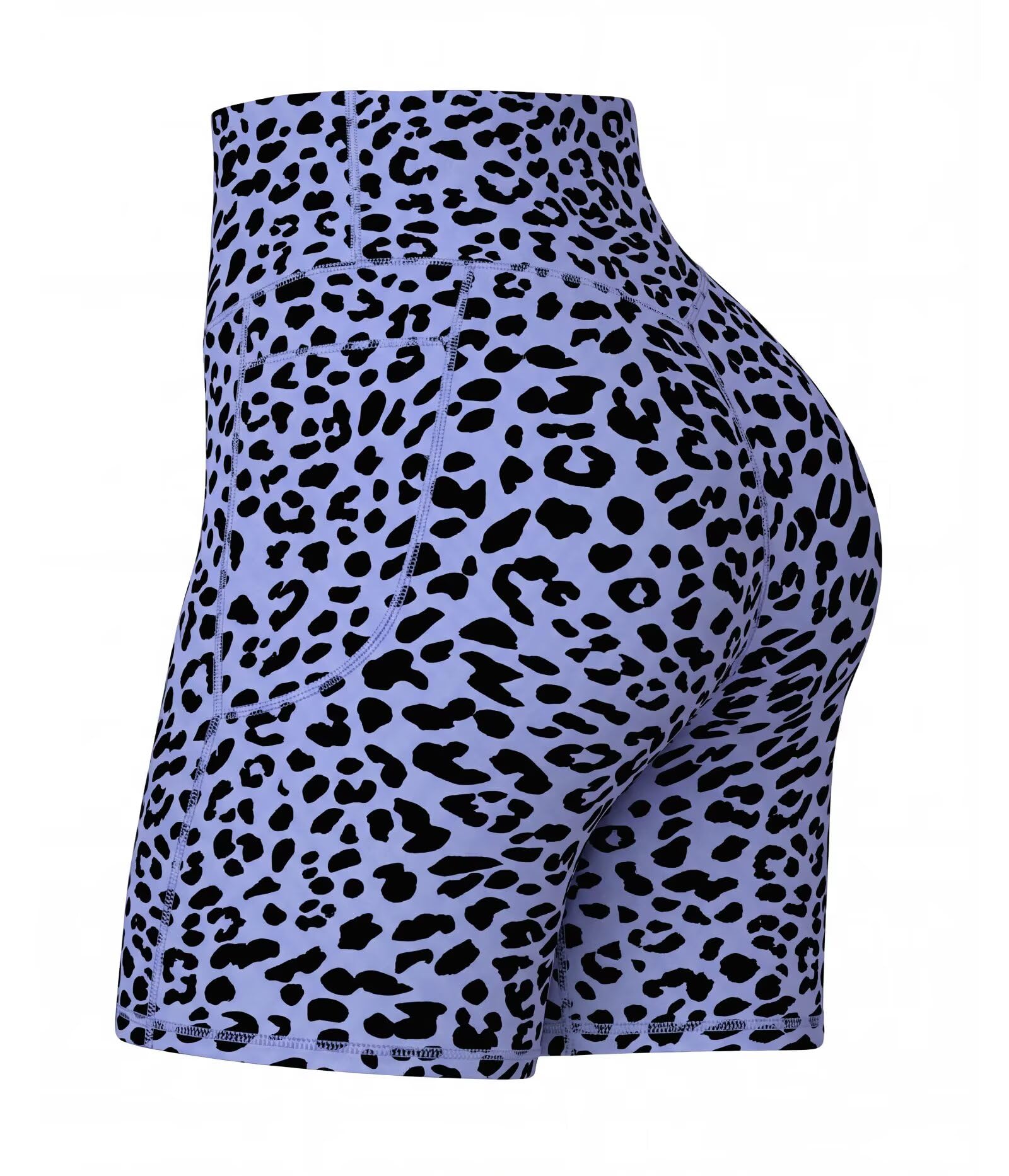Sunzel No Front Seam Biker Shorts for Women with Pockets, Yoga Workout Gym Bike Shorts with Tummy Control
