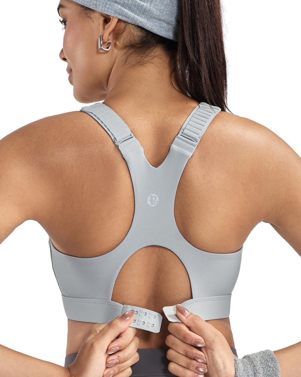 Women's High-Impact Racerback Sports Bra with Adjustable Straps