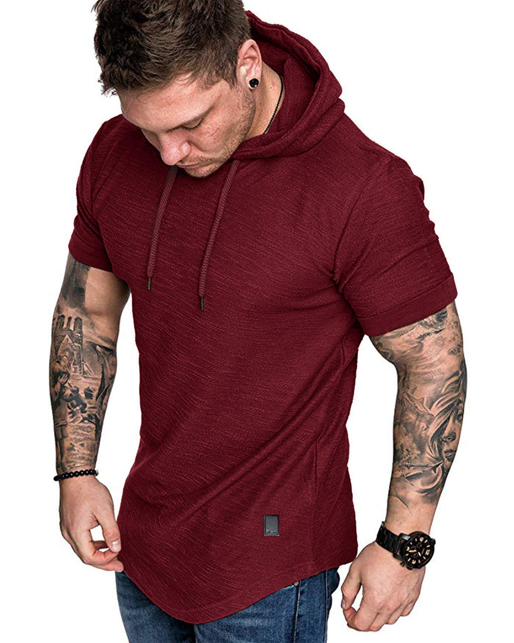 Men's Fleece Pullover Athletic Hoodie for Training & Casual Wear