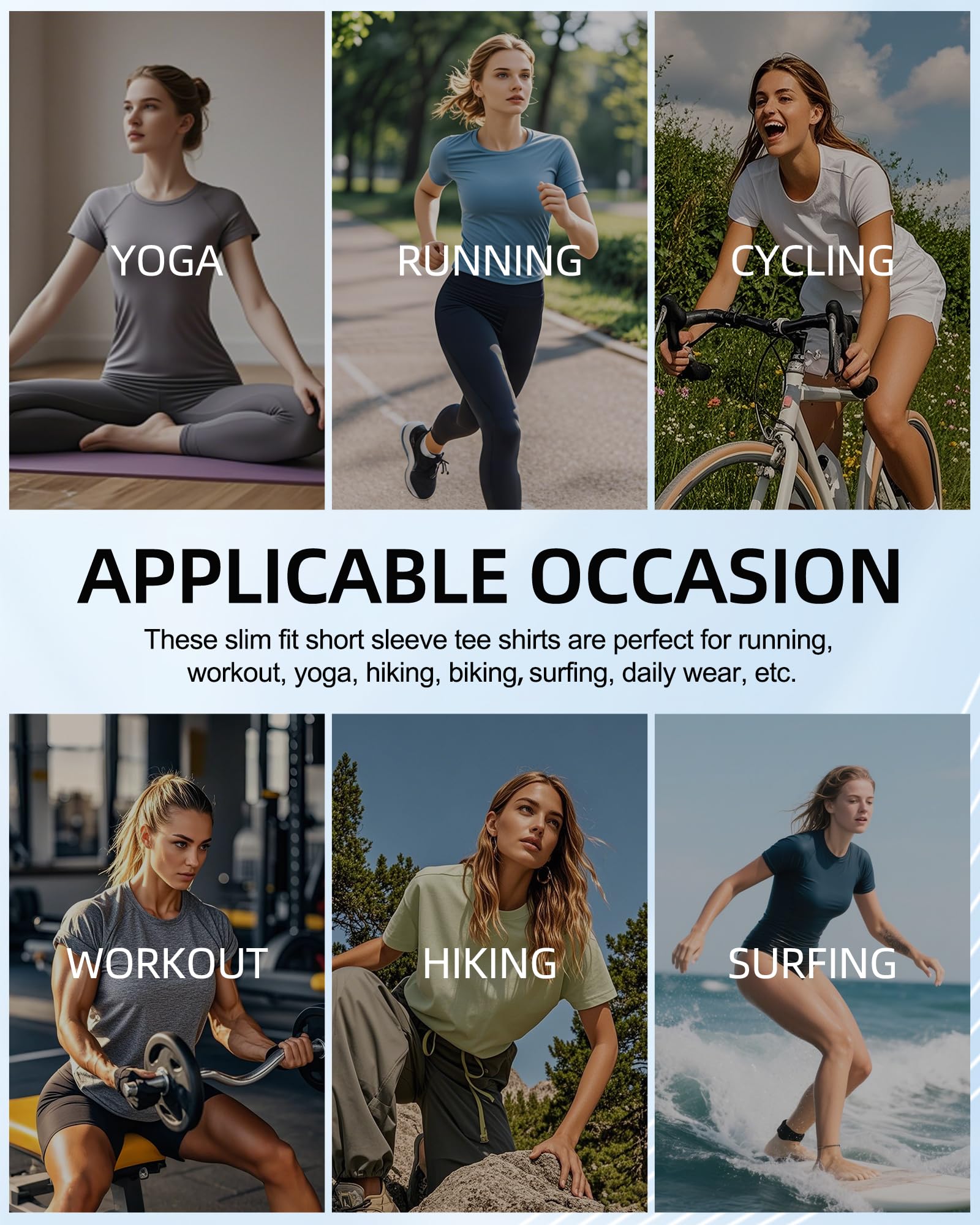 SPVISE Women's Compression Shirt Short Sleeve Workout Tops Athletic Baselayer Dry Fit Running Yoga Gym Basic T-Shirt Crewneck