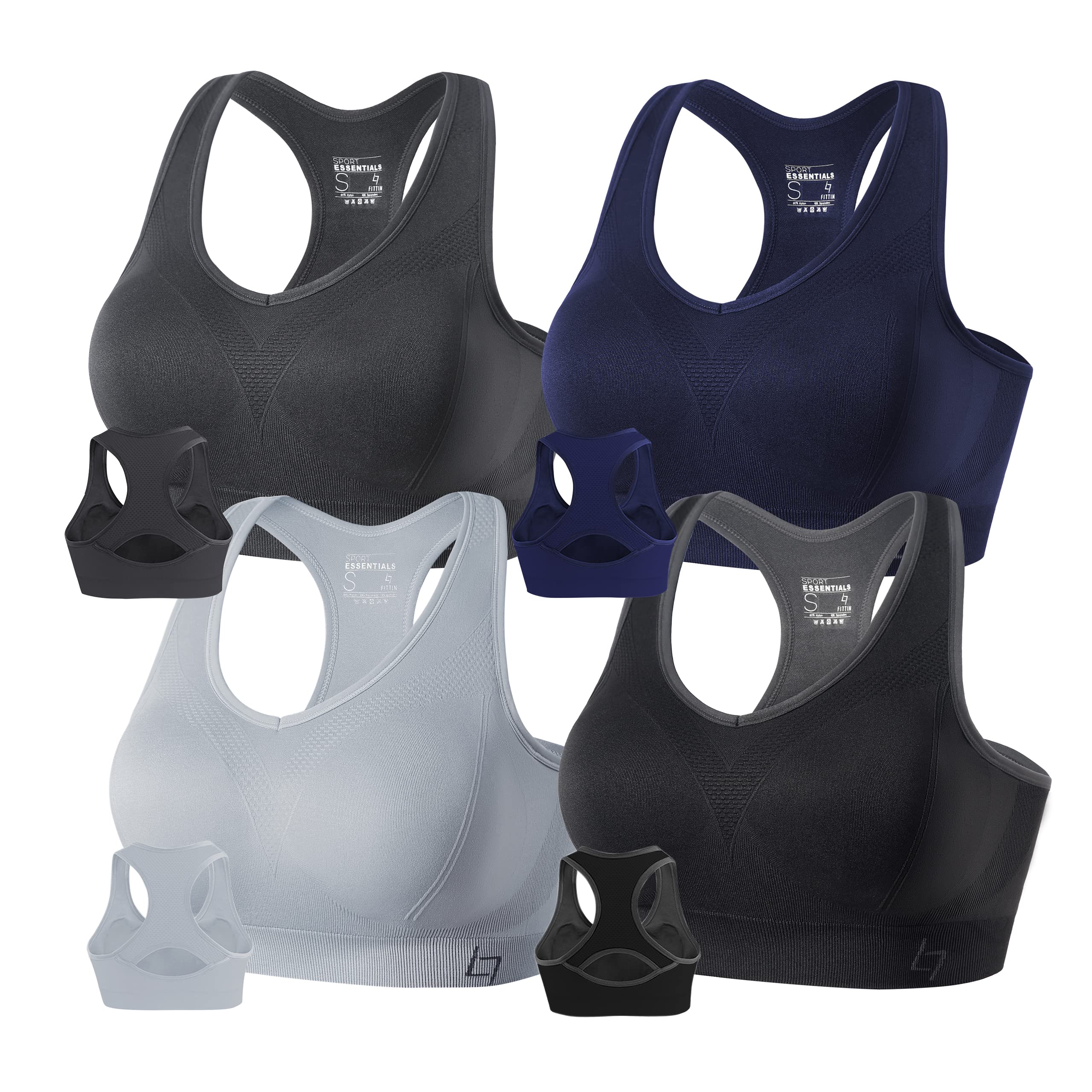 Women's Full-Coverage High-Support Sports Bra for Large Busts