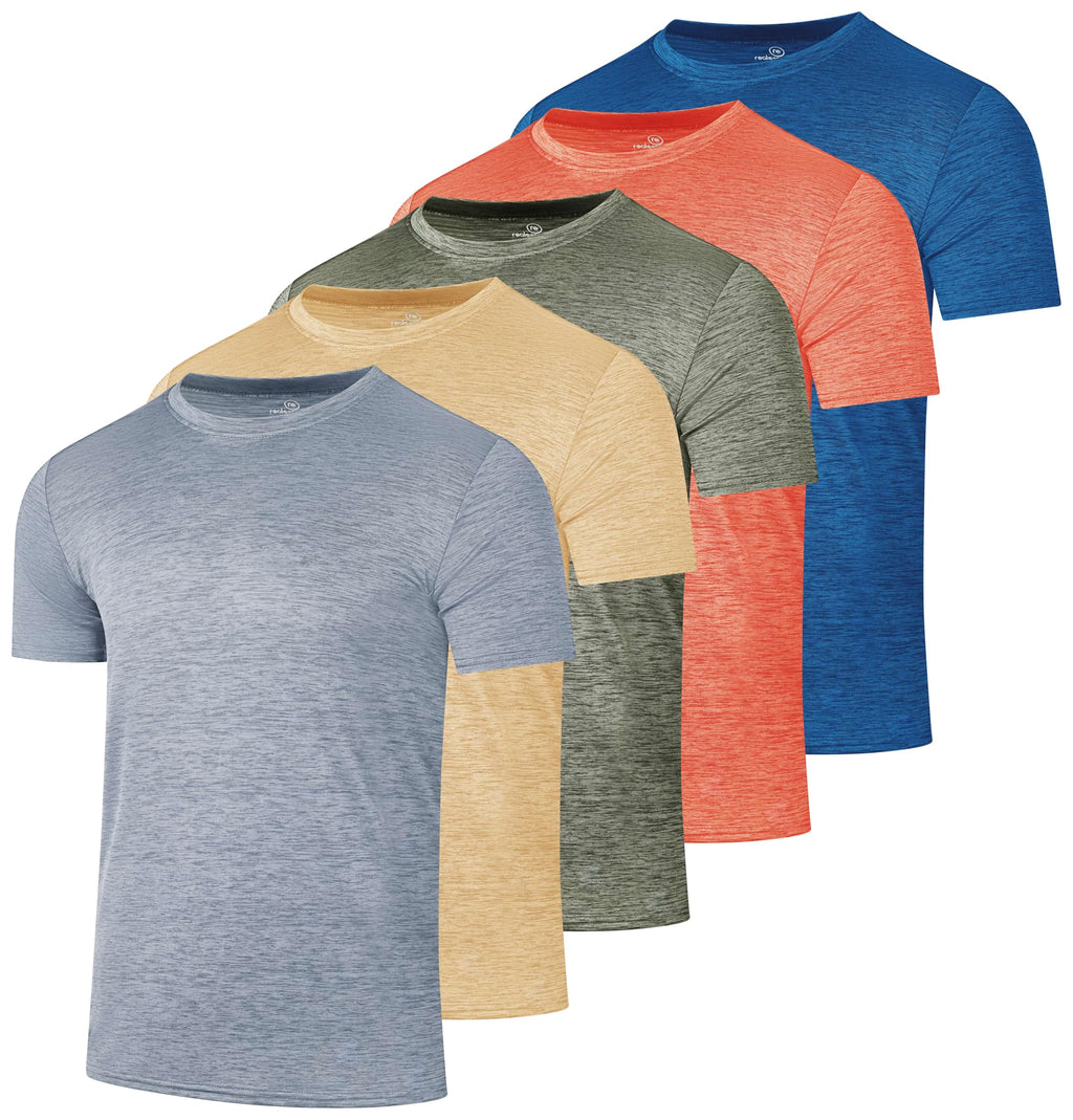 Men's Dry-Fit Crew Neck Performance T-Shirt for Training & Running